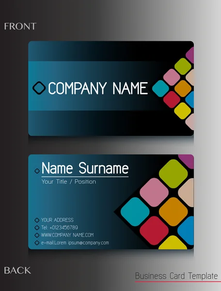 Um design de cartão de visita — Vetor de Stock