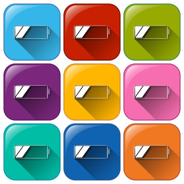 Pil ile yuvarlatılmış düğmeler