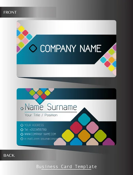 A business card template — Stock Vector