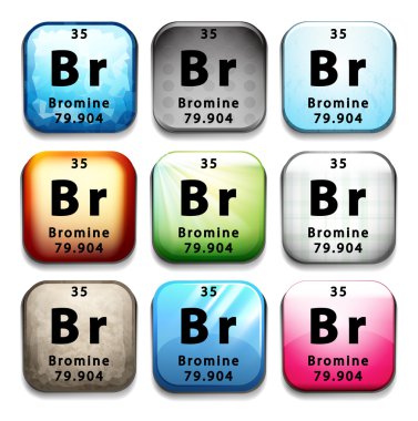 Bromine clipart