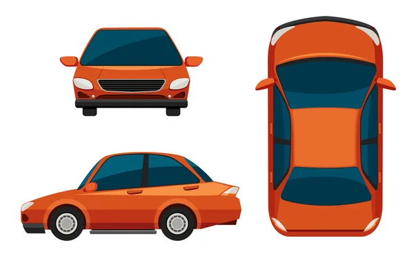 Vistas de coche — Vector de stock