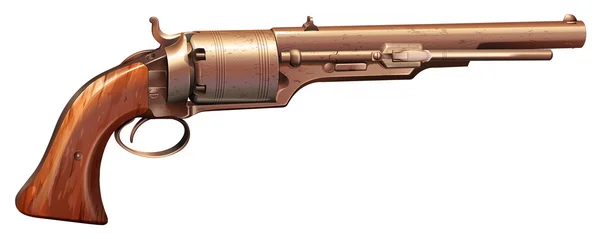 Un pistolet vintage — Image vectorielle