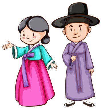 bir erkek ve bir kadın Asya