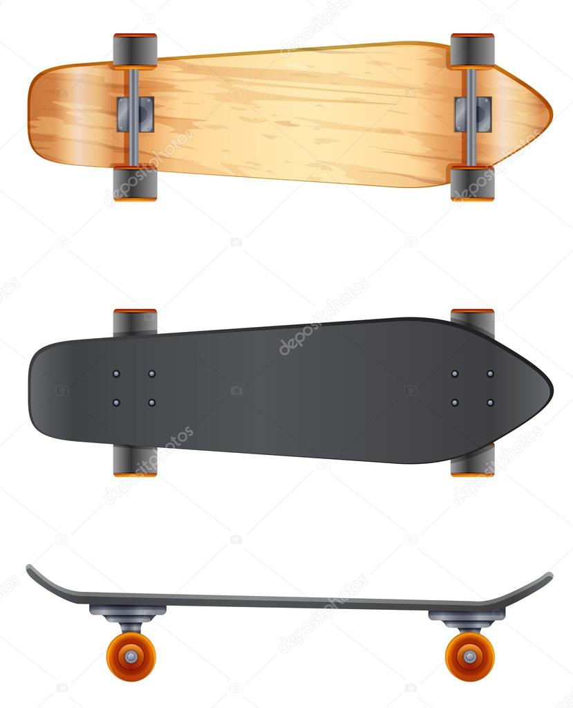 Wooden skateboards