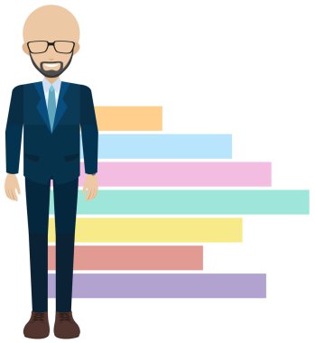 Grafiğin yanında yüzü olmayan adam