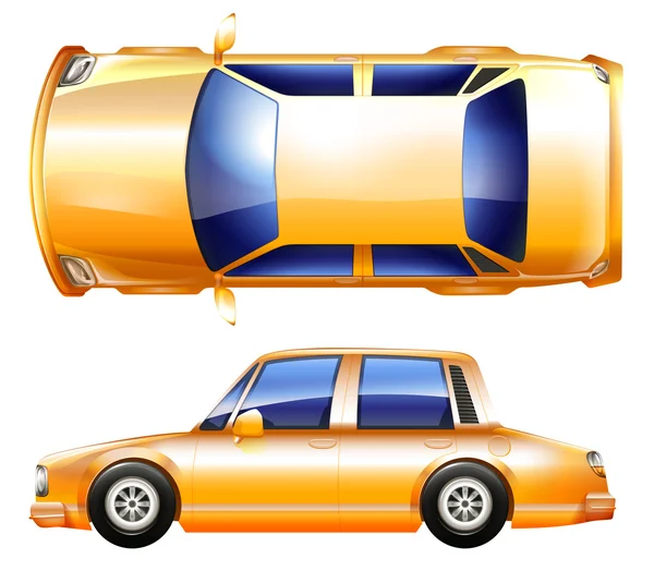 A yellow vehicle — Stock Vector