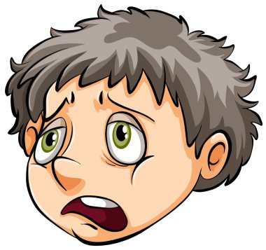 Üzgün bir çocuk yüzü