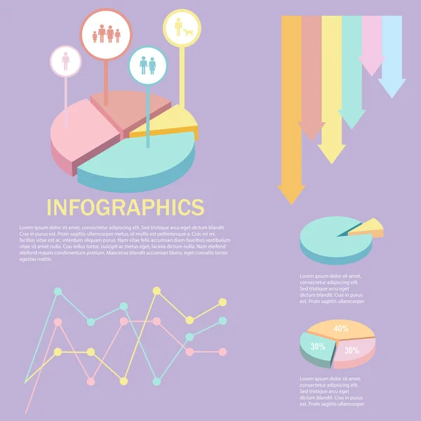 Bir infographics — Stok Vektör