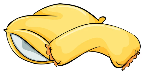黄色枕头 — 图库矢量图片