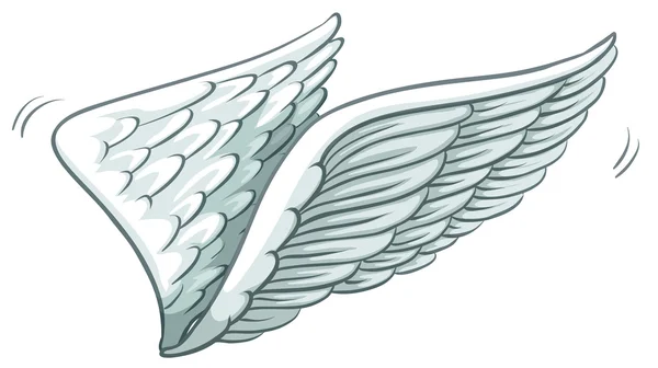 Eine schlichte Zeichnung von Flügeln — Stockvektor