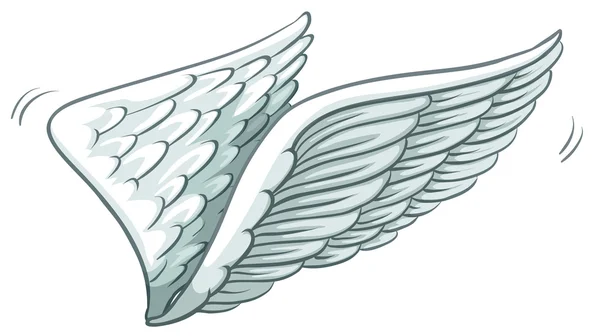 Un dessin simple des ailes — Image vectorielle