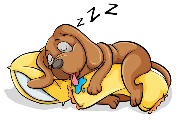 A dog sleeping with a pillow Stock Vector Image by ©blueringmedia #63849479 A dog sleeping with a pillow Stock Vector Image by ©blueringmedia #63849479
