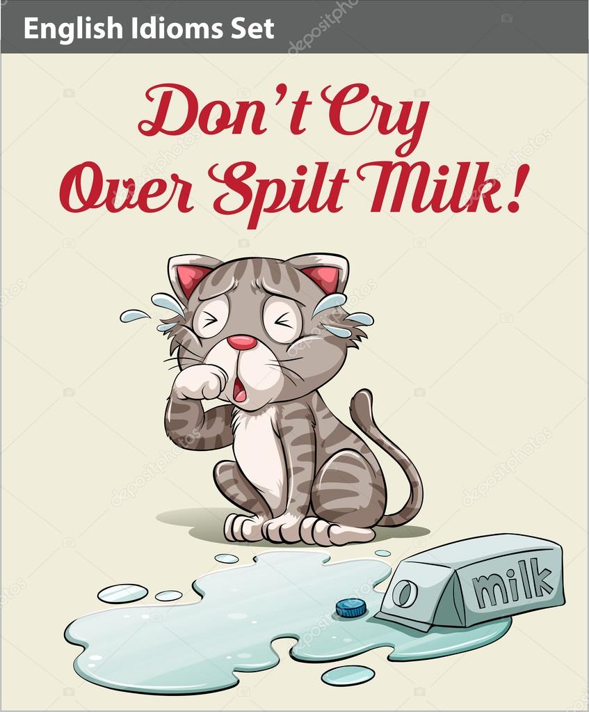 Don't cry over spilt milk idiom