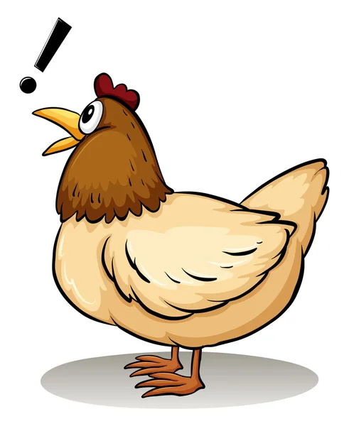 Una gallina — Vector de stock