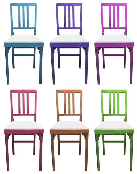 Ensemble de chaises — Image vectorielle