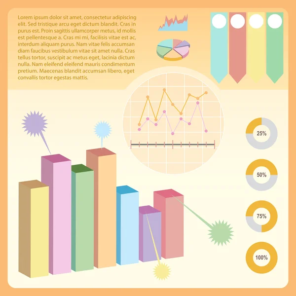 En infografik — Stock vektor