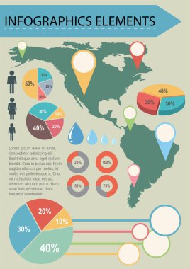 Bir infographics bir harita