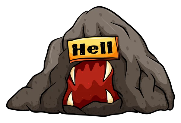 地獄のイディオムのバット — ストックベクタ