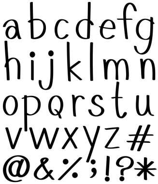 Letters of the alphabet clipart