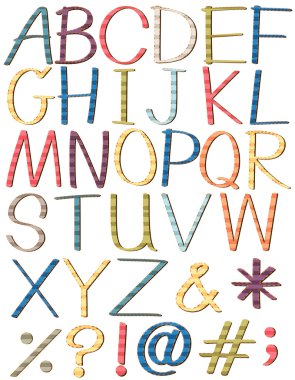 renkli harfler alfabesi