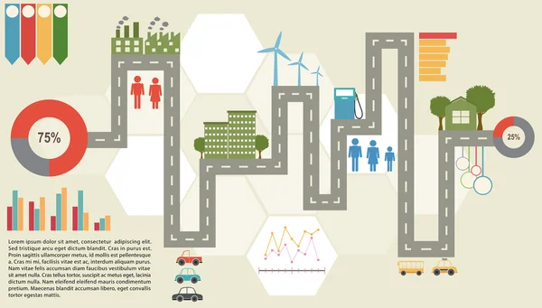 Un infochart — Image vectorielle