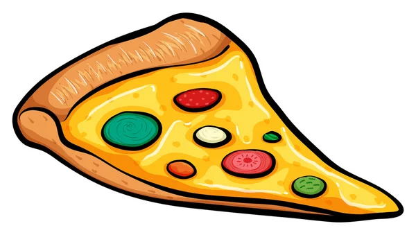 En pizzabit — Stock vektor