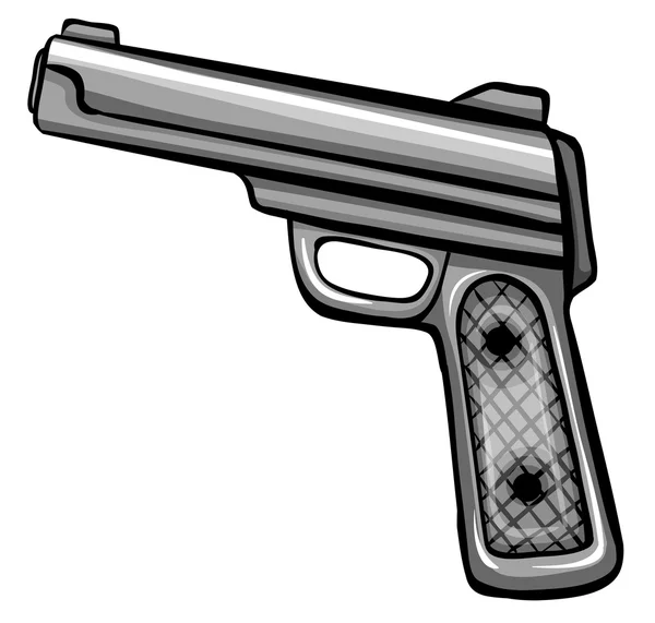 Una pistola. — Vettoriale Stock