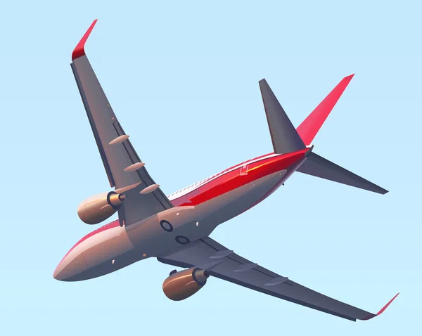 Business klasse vliegtuig — Stockvector
