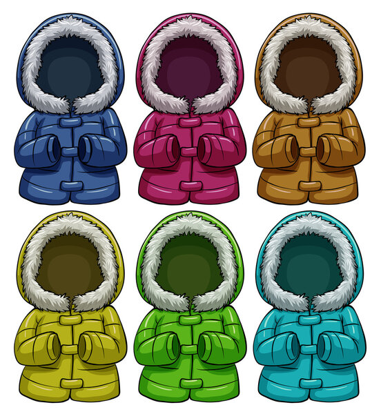 Цветные куртки
