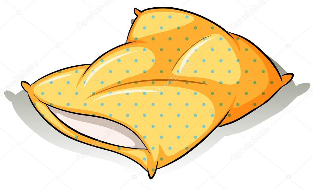 A yellow pillow