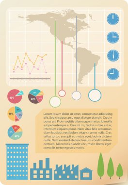 Bir harita Infochart modeli