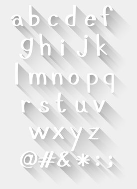 Blurry template of the letters clipart