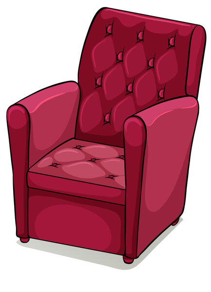 Red comfortable furniture