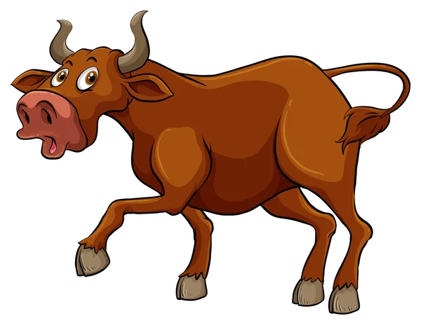 Stora bruna bull — Stock vektor