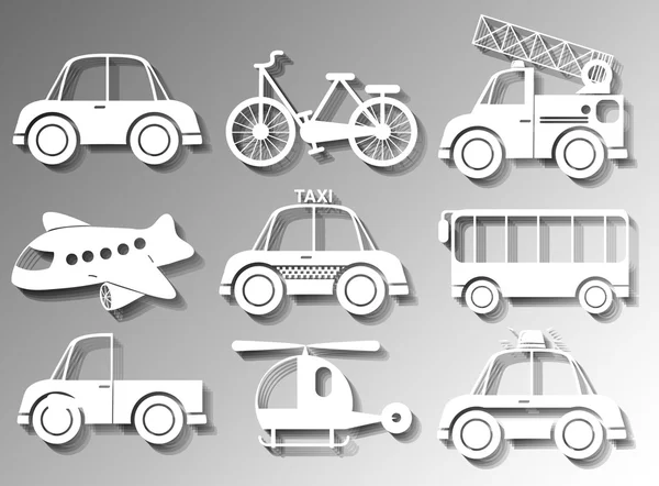 Différents types de transport — Image vectorielle