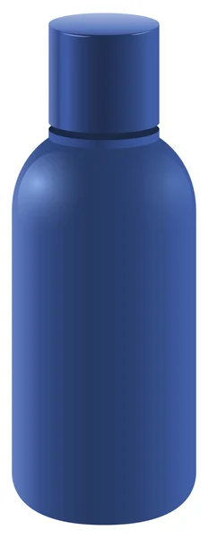 Blaue Flasche mit Deckel — Stockvektor