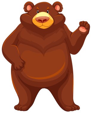 Big brown bear clipart