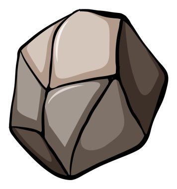 One big stone clipart