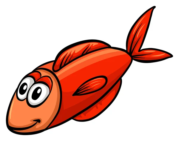 One red fish — Stock Vector