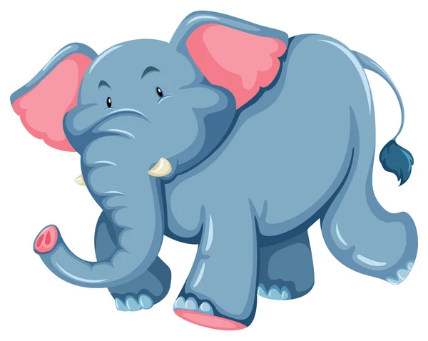 Éléphant bleu — Image vectorielle