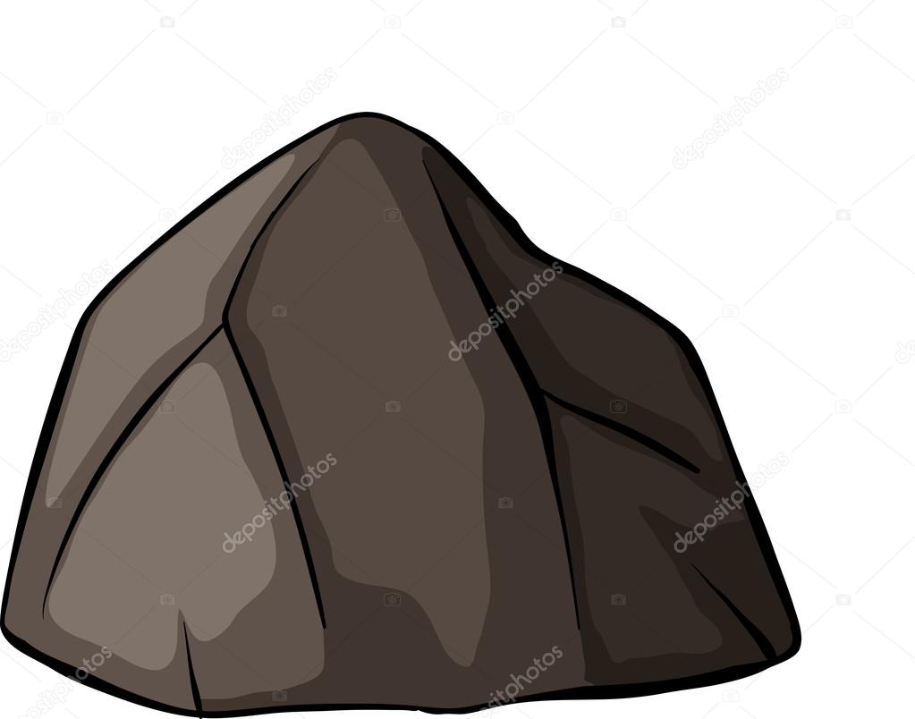 One grey rock