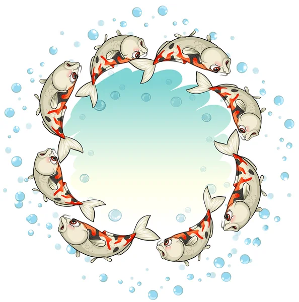 Fishes forming a circle