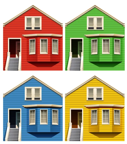 Houses — Stock Vector