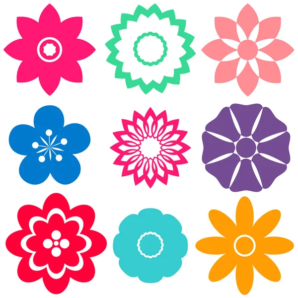 Plantillas florales — Vector de stock