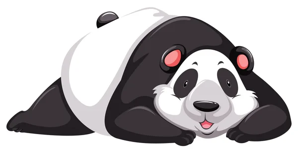 Ours panda fatigué — Image vectorielle