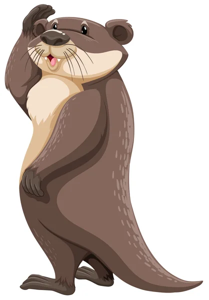 Une loutre — Image vectorielle