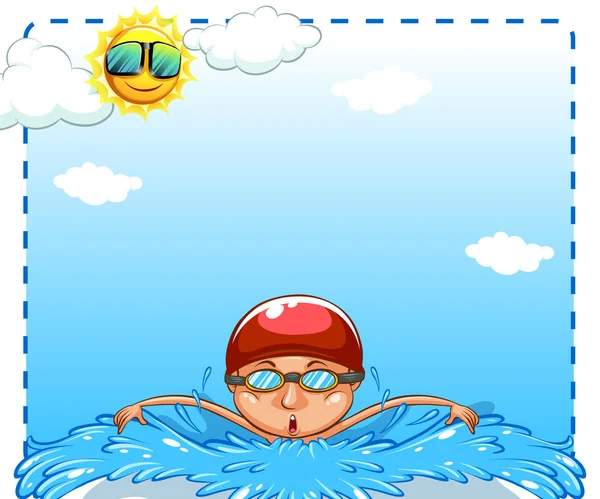 Pływanie — Wektor stockowy