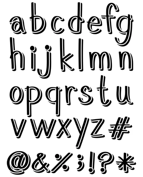 Alphabets — Stockový vektor