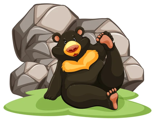 黑熊 — 图库矢量图片