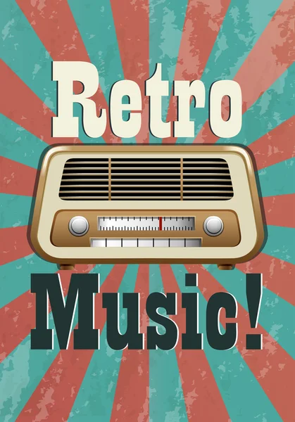 Retro music — Stock Vector